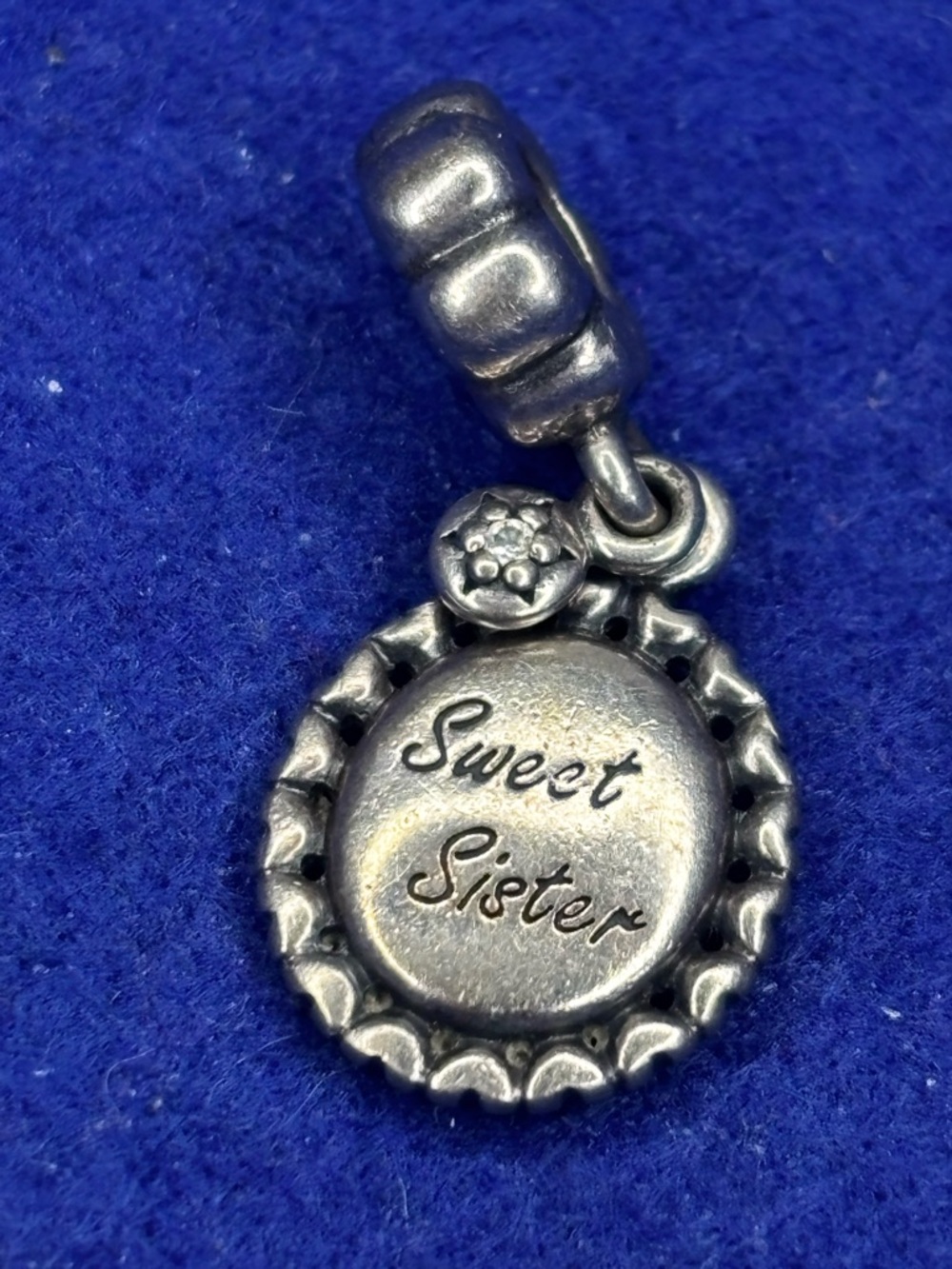 Pandora Sweet Sister Silver Charm